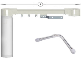 Tringle à rideau électrique d&#39;angle Mikroflex